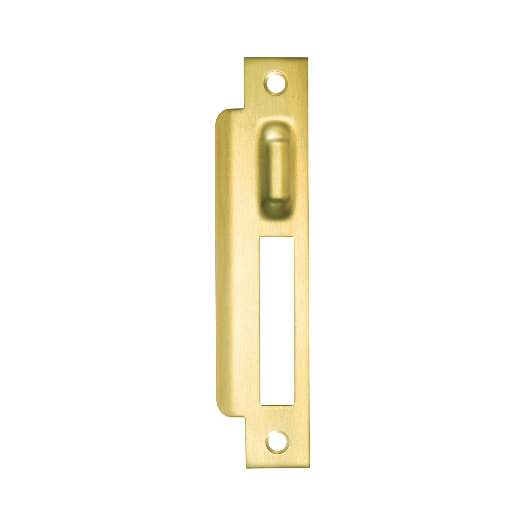 Momo Roller Mortice Lock Left Hand Strike Plate Brushed Satin Brass