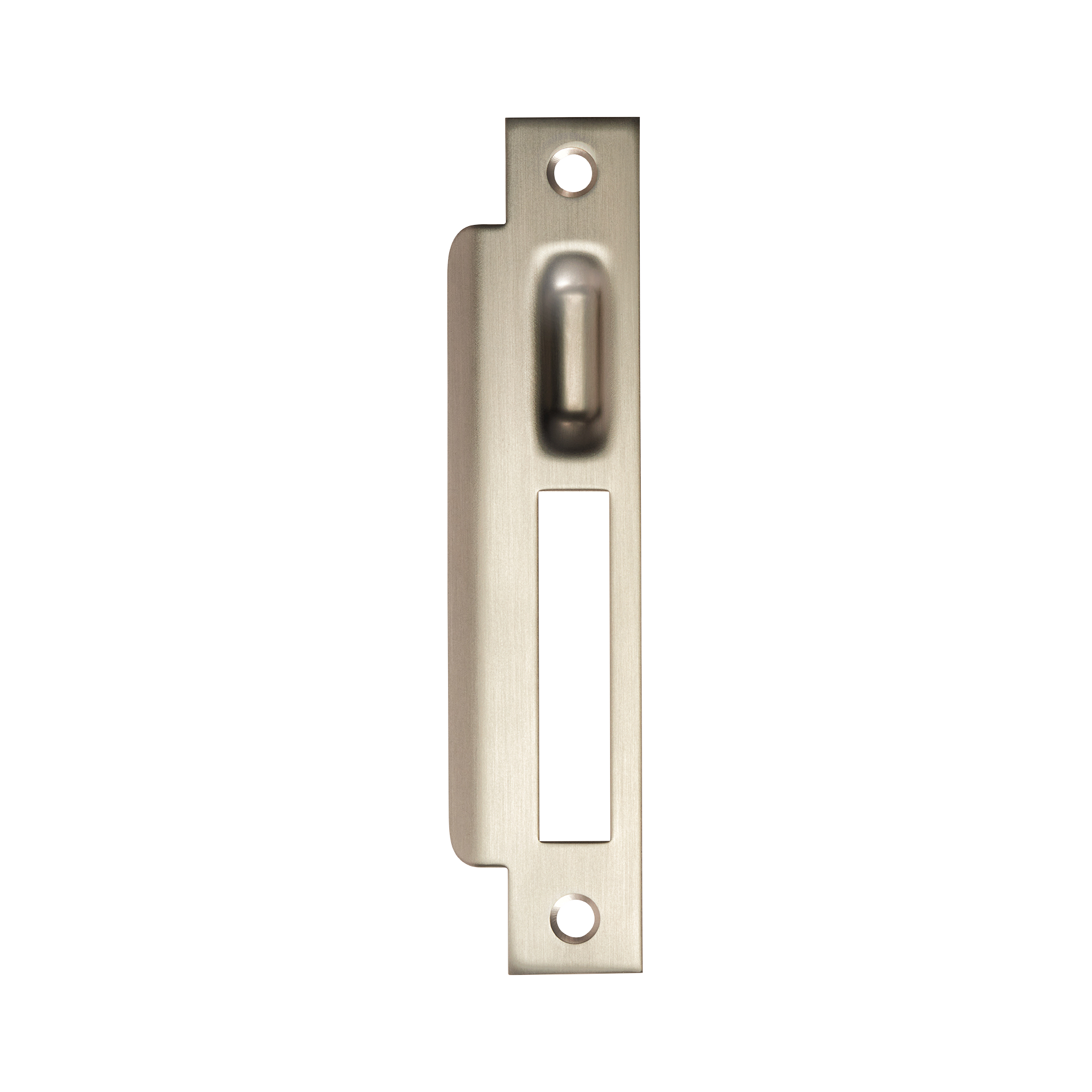 Momo Roller Mortice Lock Left Hand Strike Plate Dull Brushed Nickel