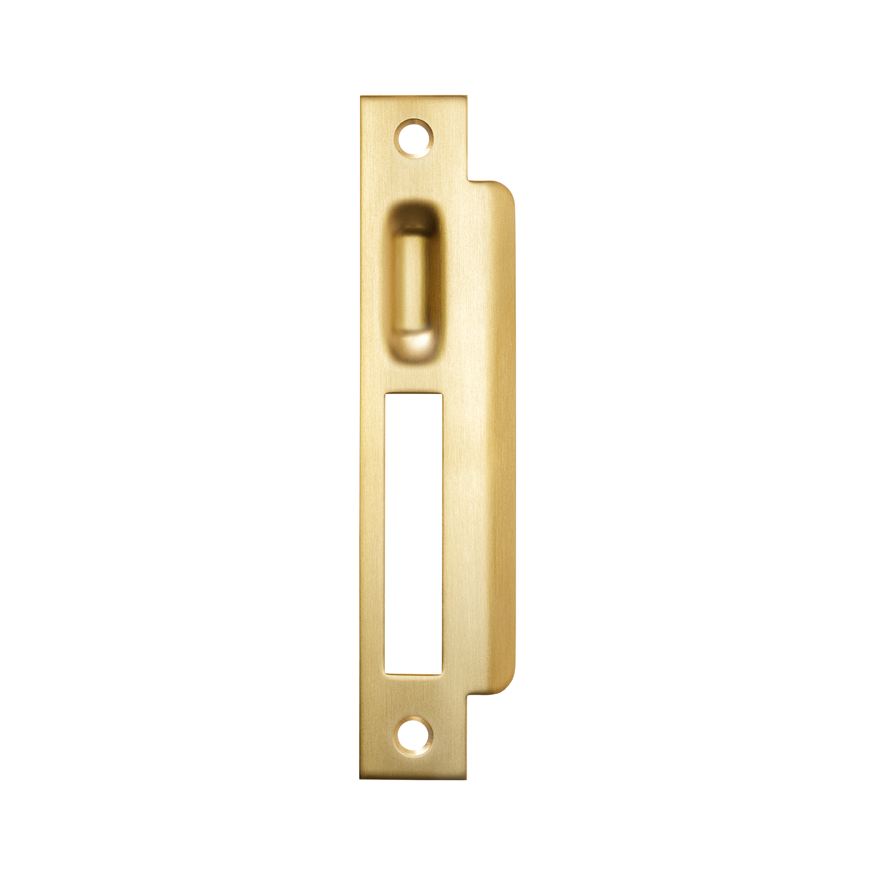 Momo Roller Mortice Lock Right Hand Strike Plate Brushed Satin Brass