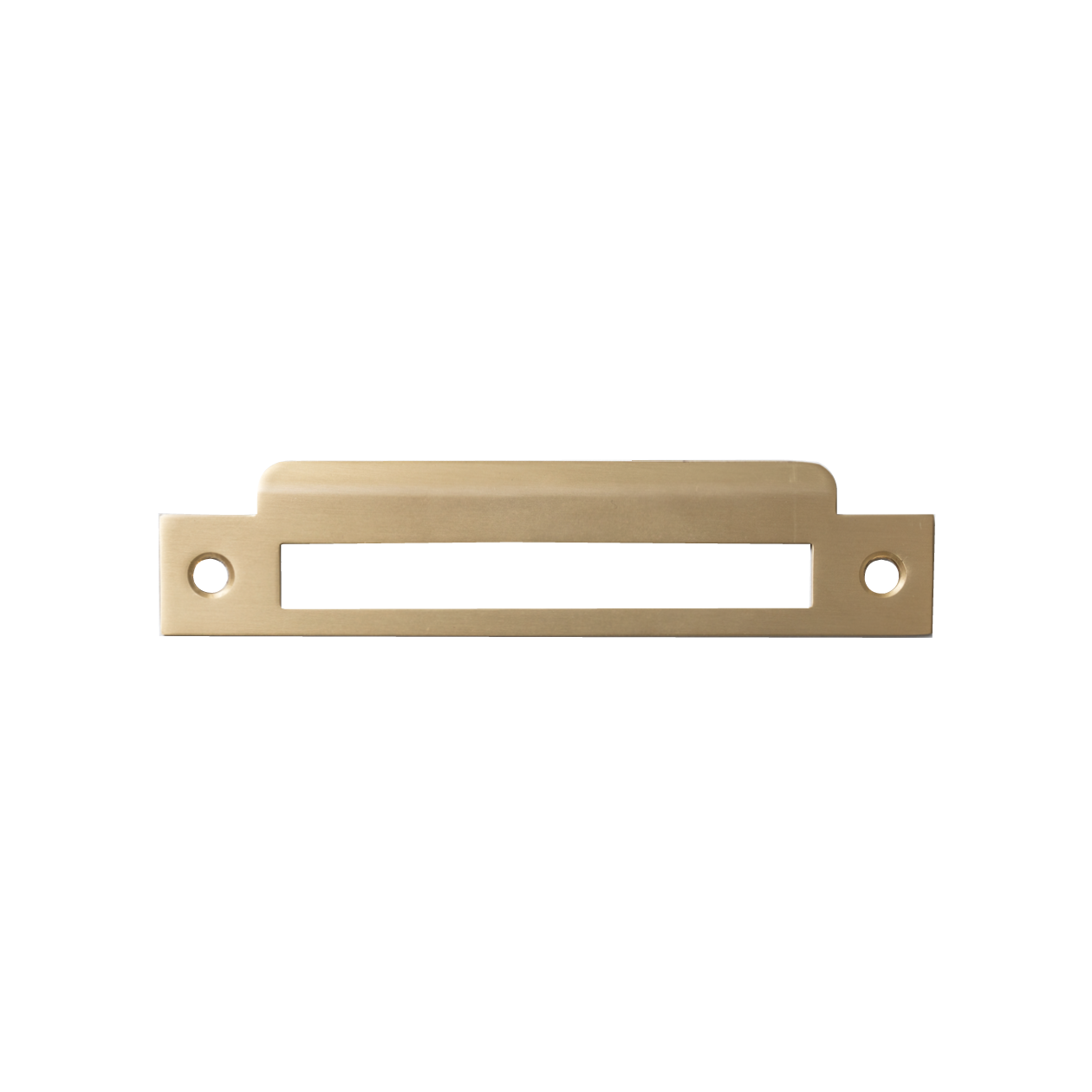 Momo Mortice Lock Universal Strike Plate Brushed Satin Brass