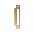 Momo Mortice Lock Universal Strike Plate Brushed Satin Brass