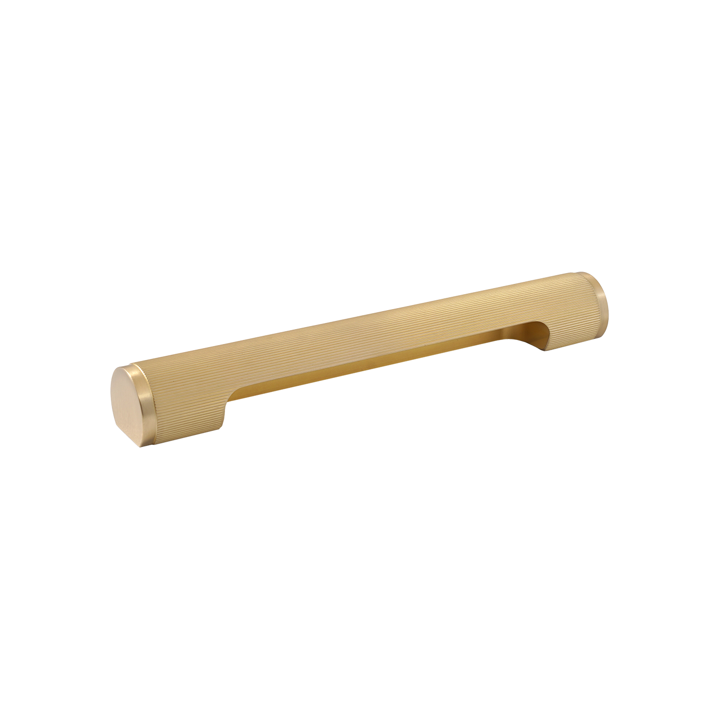 Momo Manhattan Pull Handle 160mm in Brushed Satin Brass