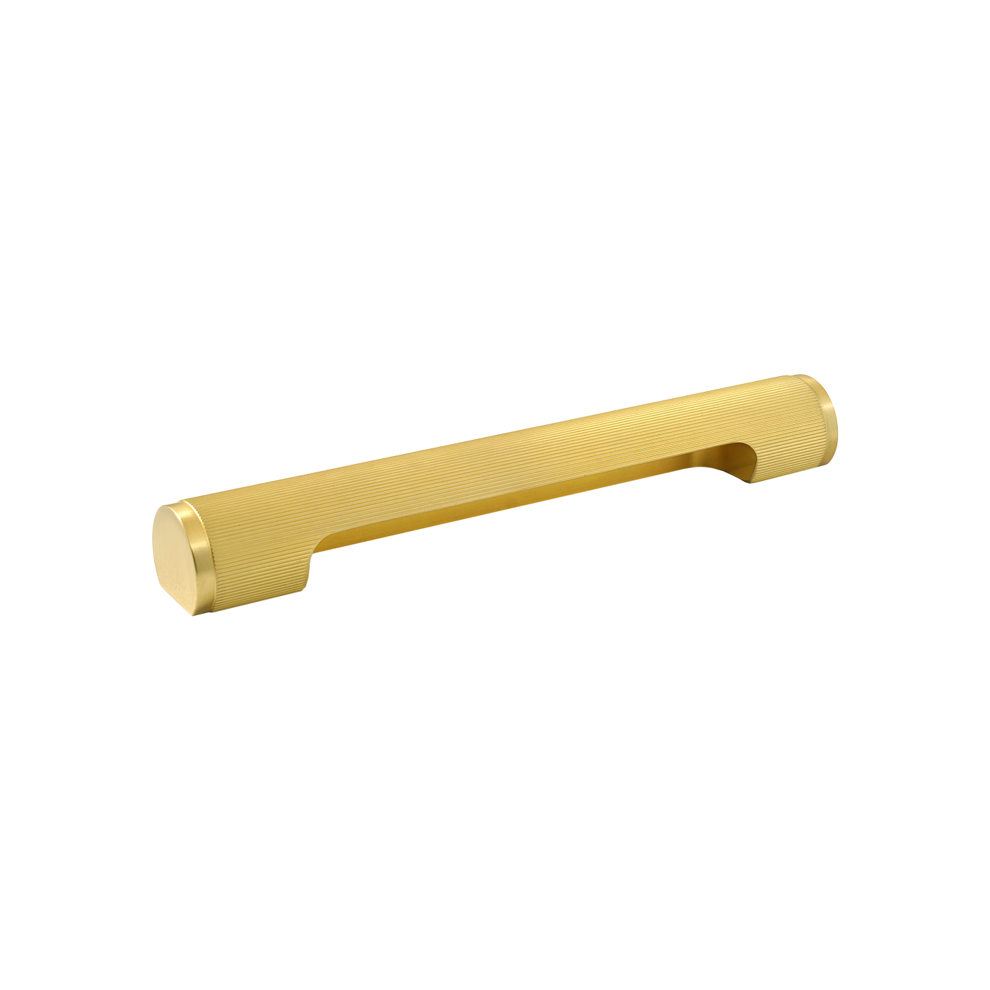 Momo Manhattan Pull Handle 160mm in Brushed Satin Brass