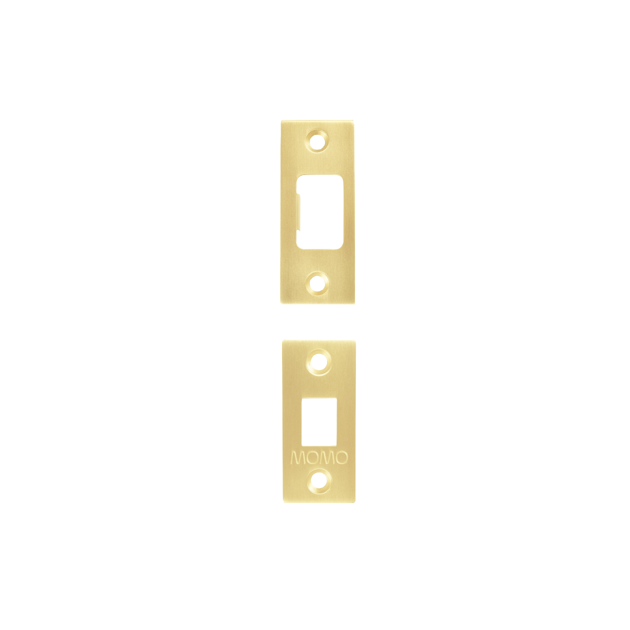 Momo Tubular Lock Bolt Accessories Set with Screws Brushed Satin Brass
