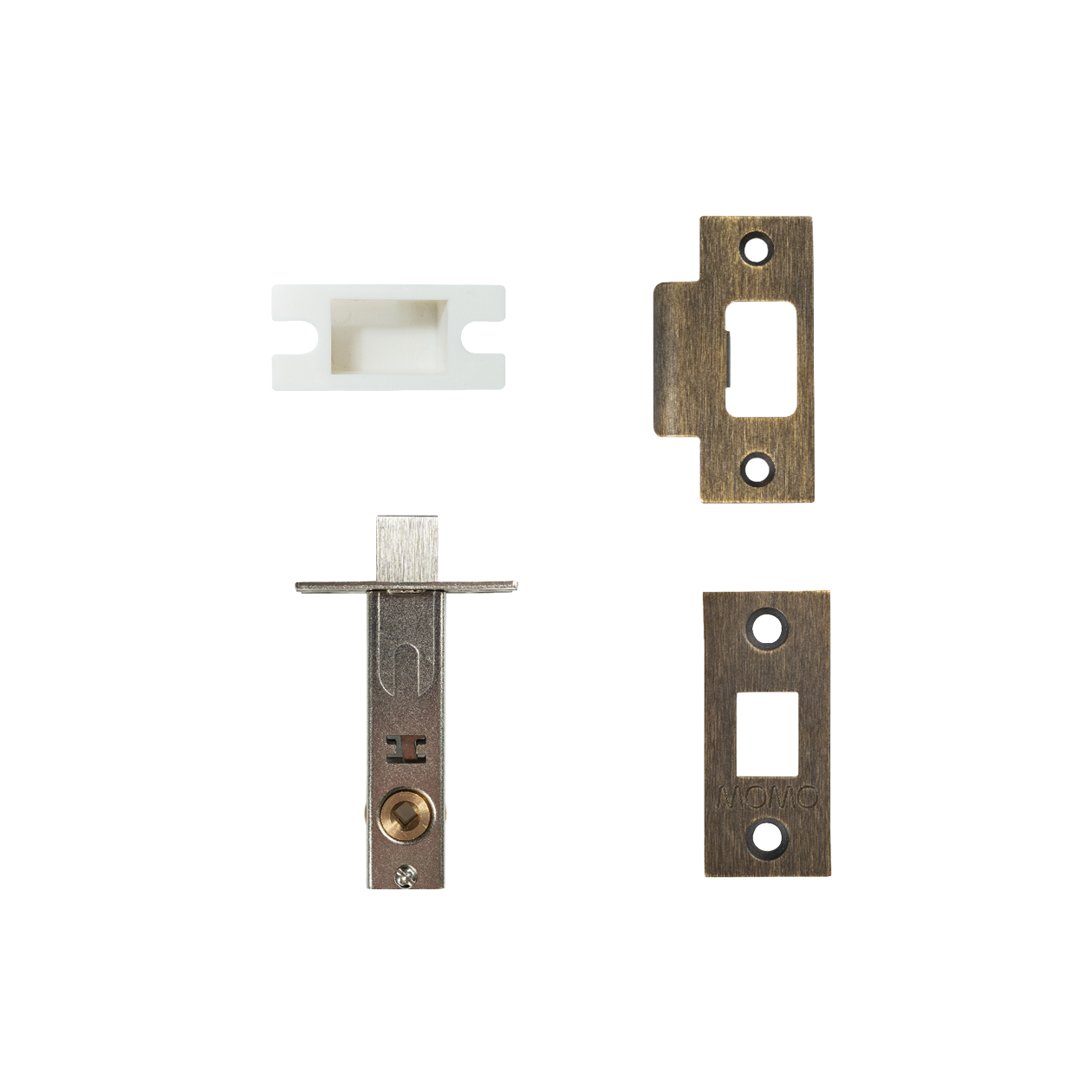 Momo Tubular Latch Accessories Set with Screws Bronze