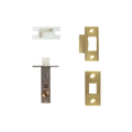 Momo Tubular Latch Accessories Set with Screws Brushed Satin Brass