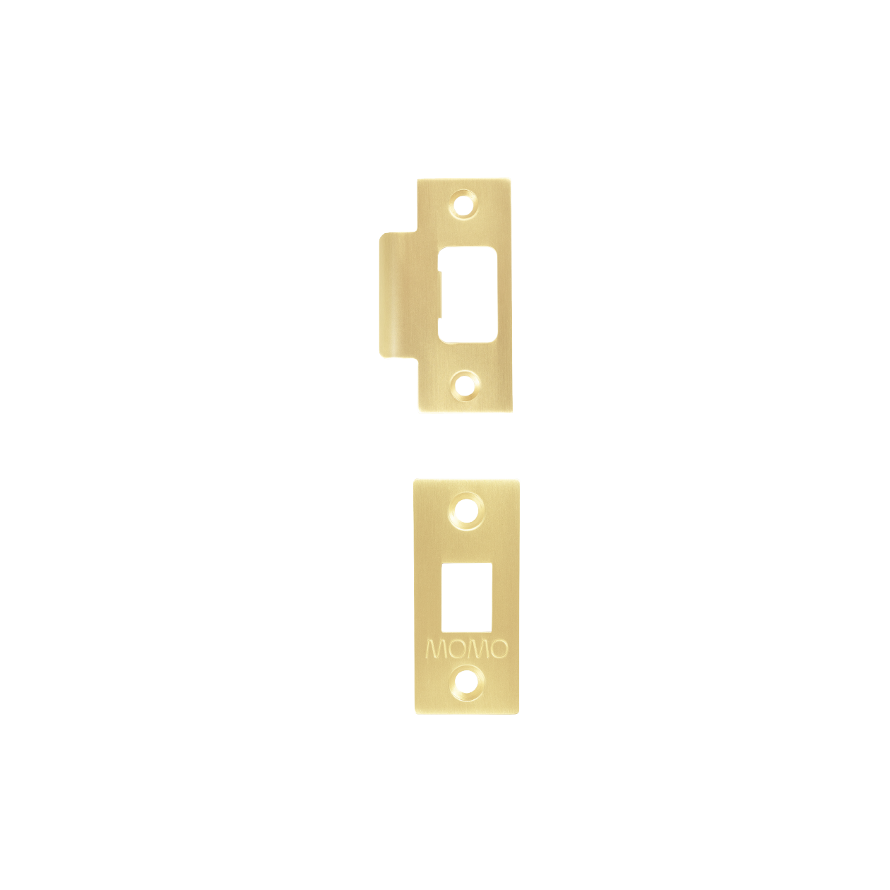 Momo Tubular Latch Accessories Set with Screws Brushed Satin Brass
