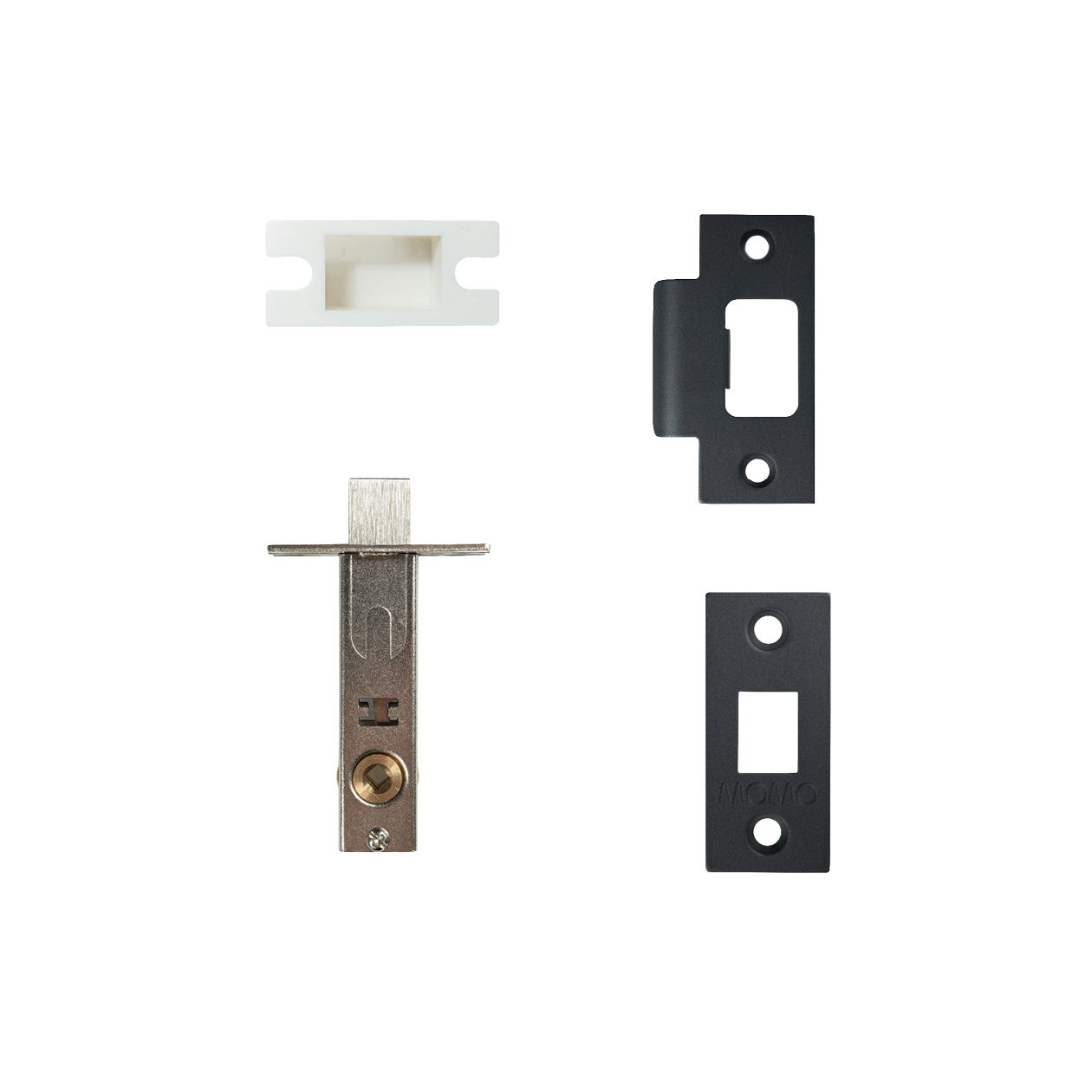 Momo Tubular Latch Accessories Set with Screws Matt Black