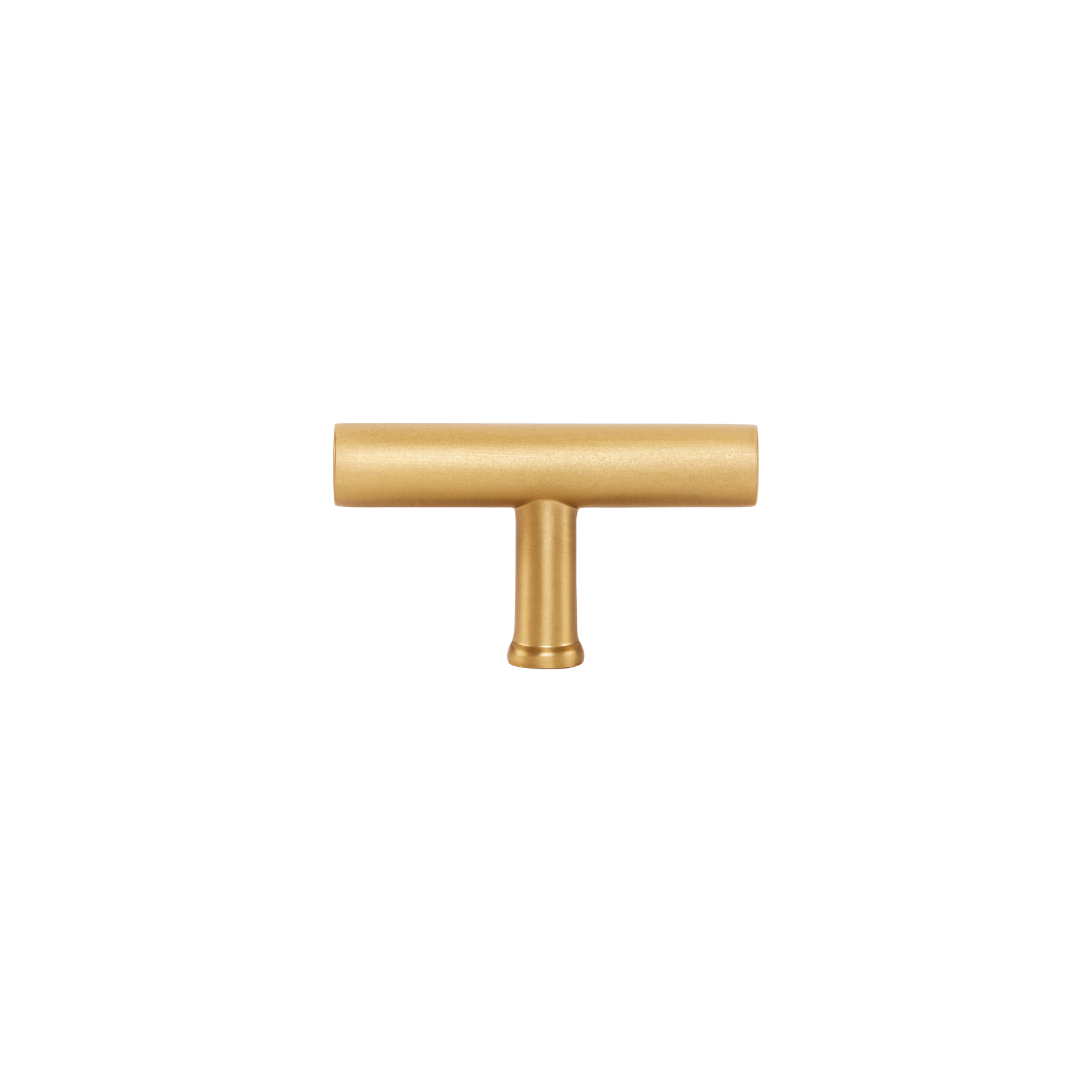 Momo Strano T Knob 60mm in Brushed Satin Brass (1)