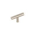 Momo Strano T Knob 60mm in Dull Brushed Nickel