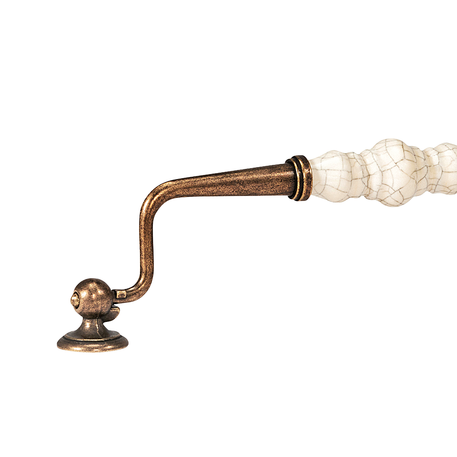 Momo Trianon Swivel Bail 224mm in Cream Crackle & Antique Brass (2)