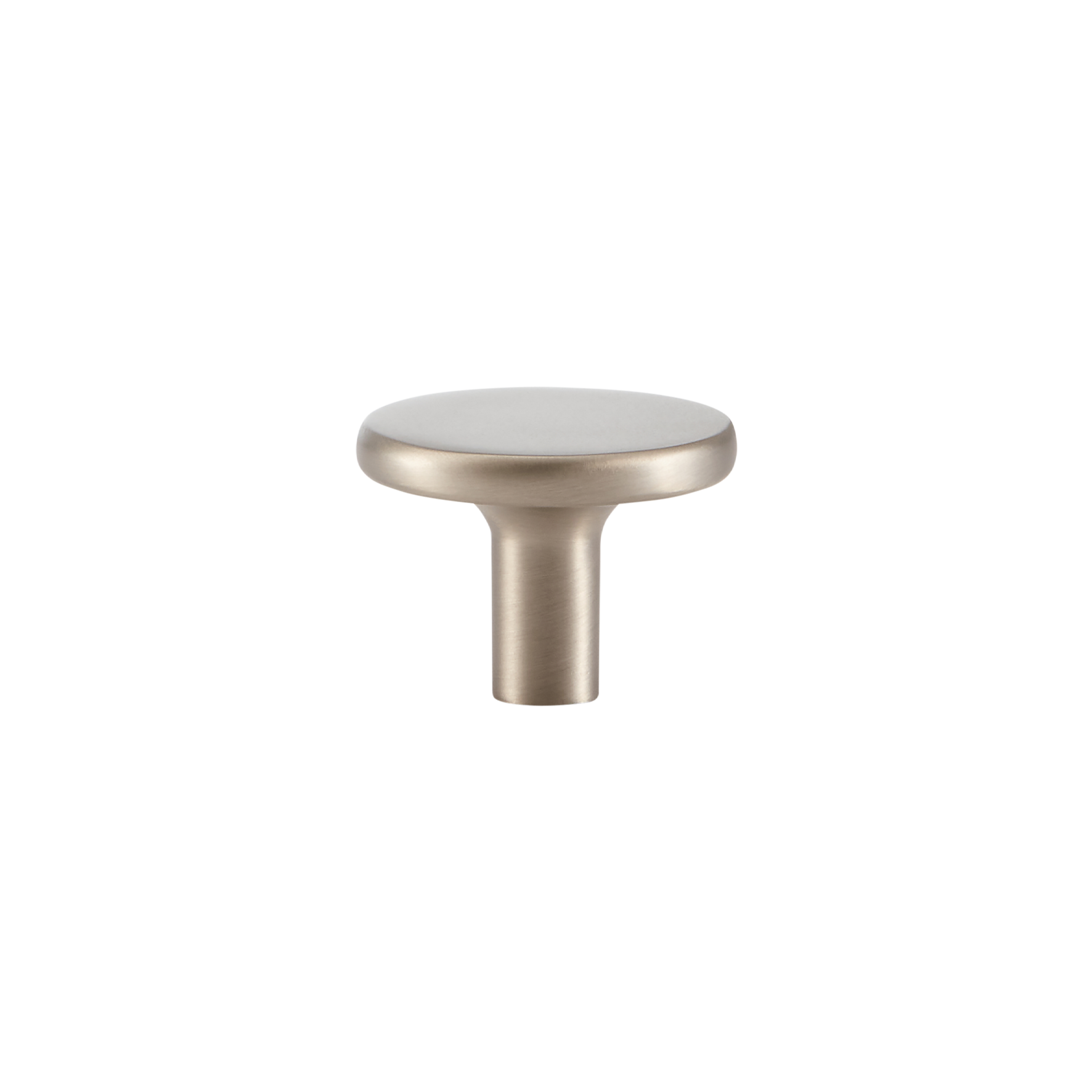 Momo Vena Round Knob 35mm in Dull Brushed Nickel (1)
